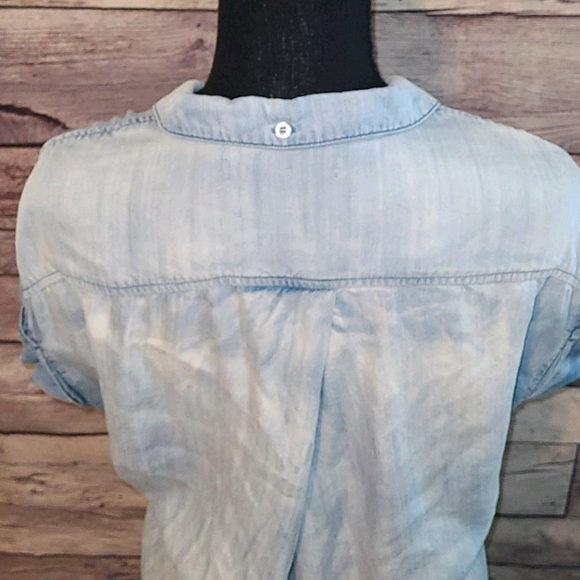 LIGHTWEIGHT DENIM TOP - Picture 3 of 7